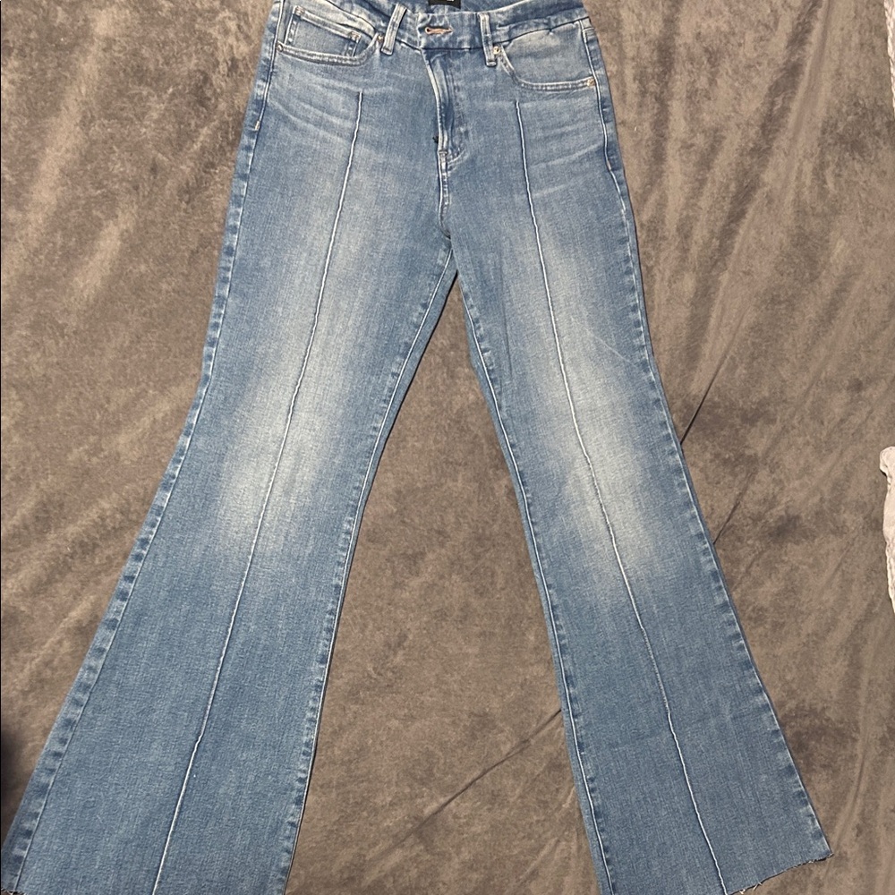 Express Light Blue Flare Jeans